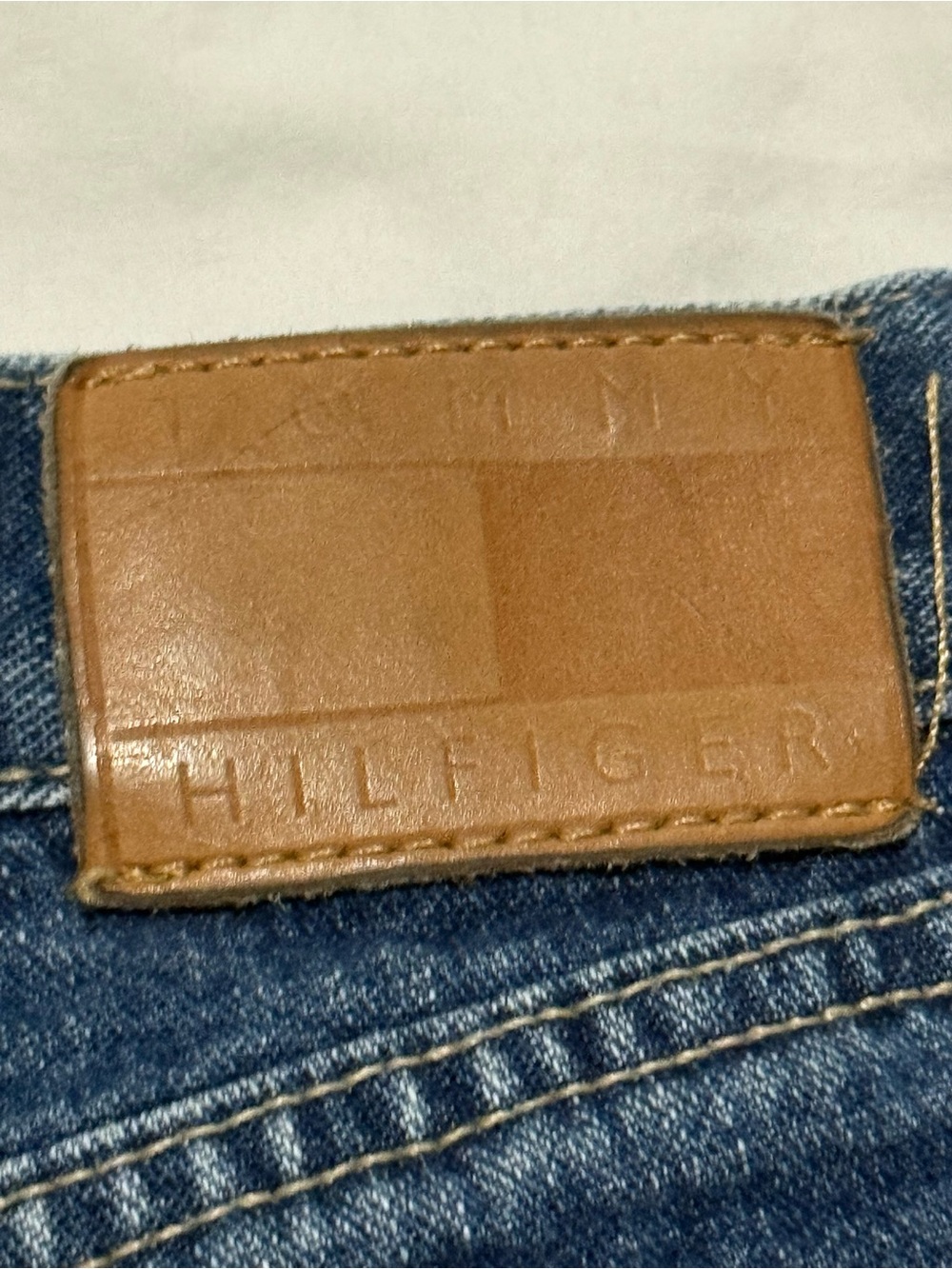 Tommy Hilfiger Navy Blue Denim Jean Shorts - Picture 4 of 11